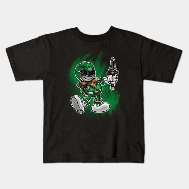 Green Vintage Ranger Kids T-Shirt by Punksthetic